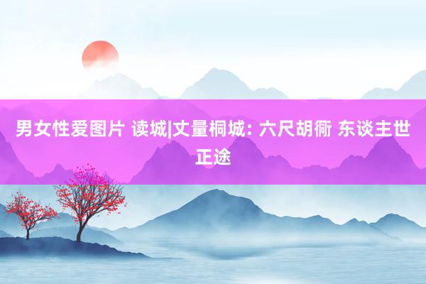 男女性爱图片 读城|丈量桐城: 六尺胡衕 东谈主世正途