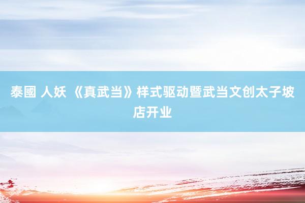 泰國 人妖 《真武当》样式驱动暨武当文创太子坡店开业